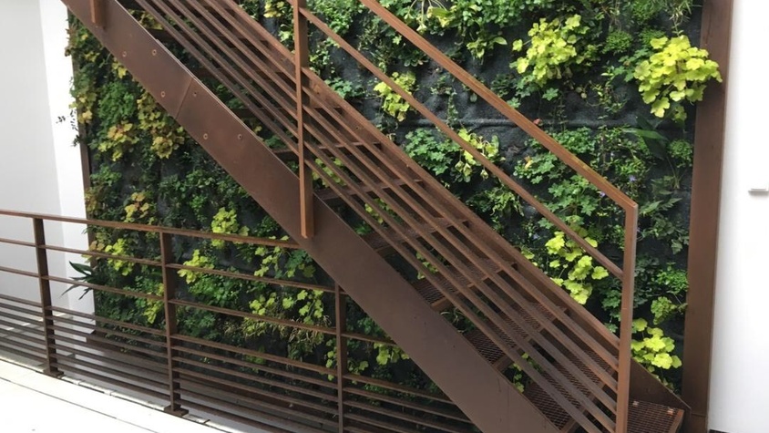 Escalier sur patio